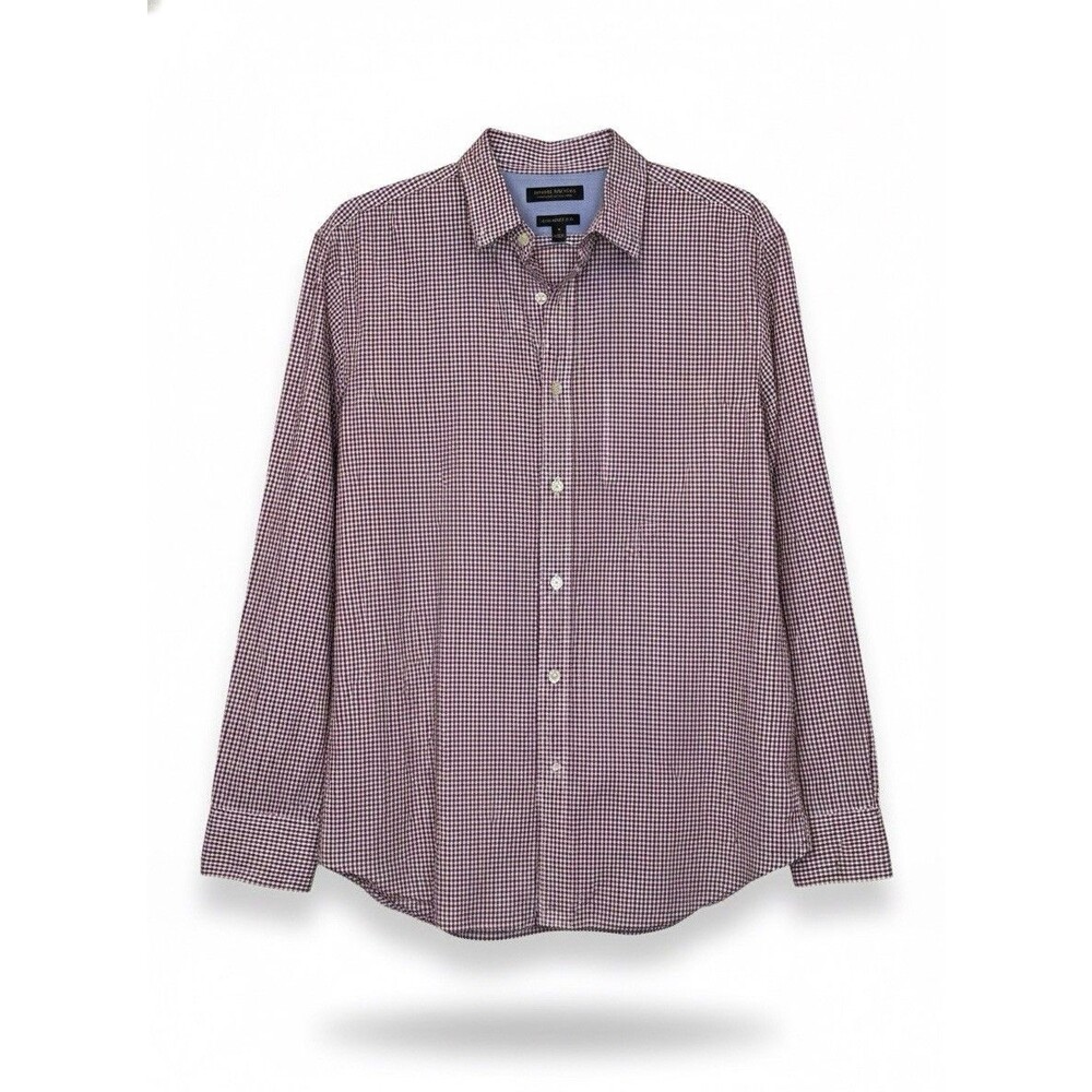 Banana Republic Camden Fit Medium Button Plaid Shirt Multi-Color B0052